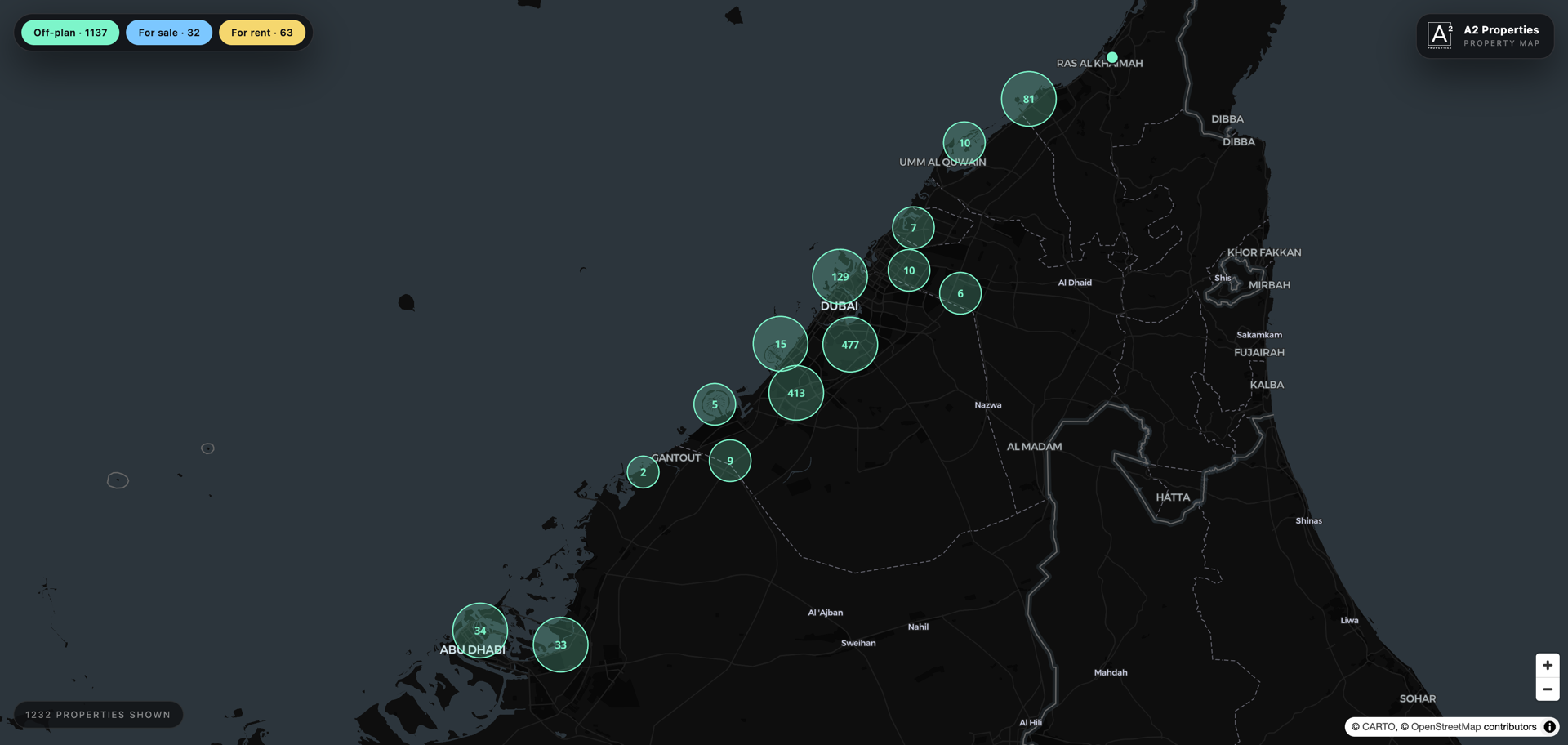 Uae Map Project A2 Properties